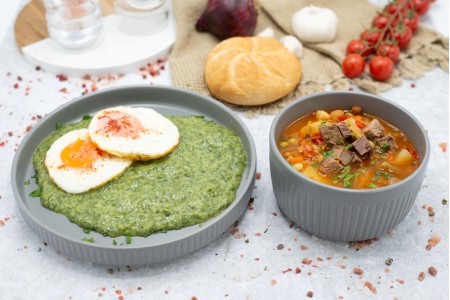 meniu/c.vacuta/spanac/ochiuri/chifla