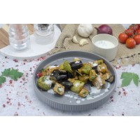 legume prajite cu sos de iaurt si usturoi